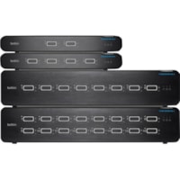 Belkin Universal 2nd Gen Secure KVM Switch, 16-Port Single Head w/ CAC - 16 Computer(s) - 1 Local User(s) - 3840 x 2160 - 16 x PS/2 Port - 35 x USBHDMI - Desktop, Under Table, Rack-mountableDisplayPort 