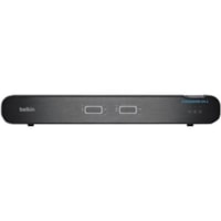 Boîtier de commutation KVM Secure F1DN202KVM-UN-4 Belkin - 2 Ordinateur(s) - 1 Utilisateur(s) local - 3840 x 2160 - 2 x PS/2 Port - 7 x USB - HDMI - DisplayPort - Bureau, Sous table