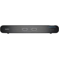 Belkin Universal 2nd Gen Secure KVM Switch, 2-Port Dual Head No CAC - 2 Computer(s) - 1 Local User(s) - 3840 x 2160 - 2 x PS/2 Port - 4 x USBHDMI - Desktop, Under TableDisplayPort 