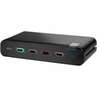 Belkin Universal 2nd Gen Secure KVM Switch, 4-Port Dual Head w/ CAC - 4 Computer(s) - 1 Local User(s) - 4K - 3840 x 2160 - 50 Hz, 60 Hz - 4 x PS/2 Port - 11 x USBHDMI - Desktop, Under TableDisplayPort 