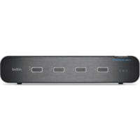 Belkin Universal 2nd Gen Secure KVM Switch, 4-Port Dual Head No CAC - 4 Computer(s) - 1 Local User(s) - 3840 x 2160 - 4 x PS/2 Port - 6 x USB - 10 x HDMIDVI - Desktop, Under TableDisplayPort 