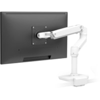 Montage de bureau pour Moniteur LCD - Blanc Ergotron - Hauteur réglable - 1 Écran(s) supportés - 34 po Support d'écran - 25 lb (11339,81 g) Capacité de charge - 75 x 75, 100 x 100 - Aluminium