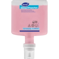 Recharge de savon mousse Soft Care Diversey - Agrume Arôme - 1,37 quart (1300 mL) - Tue les germes, Détacheur de saletés - Mains, Corps, Toilettes - Rose - pH équilibré - 6 / Étui