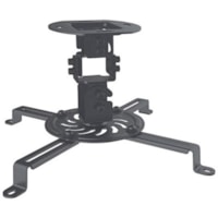 Manhattan Projector Mount, Ceiling, Universal, Tilt, Swivel & Rotate, Height: 15cm, Max 13.5kg, Black, Lifetime Warranty - 29.76 lb (13500 g) Load Capacity