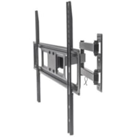 Manhattan TV & Monitor Mount, Wall, Full Motion, 1 screen, Screen Sizes: 37-65" , Black, VESA 100x100 to 600x400mm, Max 35kg, LFD, Tilt & Swivel with 3 Pivots, Lifetime Warranty - 1 Display(s) Supported - 70" (1778 mm) Screen Support - 77.16 lb (35000 g) Load Capacity - 200 x 200, 300 x 300, 400 x 2