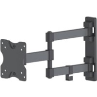 Manhattan TV & Monitor Mount, Wall, Full Motion, 1 screen, Screen Sizes: 13-27" , Black, VESA 75x75 to 100x100mm, 20kg, Tilt & Swivel with 3 Pivots, Lifetime Warranty - 1 Display(s) Supported - 27" (685.80 mm) Screen Support - 44.09 lb (20000 g) Load Capacity - 75 x 75, 100 x 100