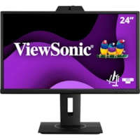 ViewSonic Graphic VG2440V 24" Class Webcam Full HD LED Monitor - 16:9 - Black - 23.8" Viewable - In-plane Switching (IPS) Technology - LED Backlight - 1920 x 1080 - 16.7 Million Colors - 250 cd/m² - 5 ms - 75 Hz Refresh Rate - Speakers - HDMI - VGA - DisplayPort - USB Hub