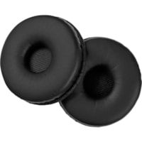 EPOS Leatherette Ear Pads - Large Size - Black - Leatherette - 2 Piece