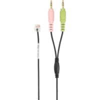 EPOS PC Connection Cable, RJ9 to Dual 3.5mm CUIPC 1 - Mini-phone/RJ-9 Phone Cable for Phone, PC - First End: 1 x RJ-9 Phone - Male - Second End: 2 x Mini-phone Audio - Male