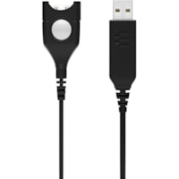 EPOS Adapter Cable USB to ED USB-ED 01 - 7.2 ft Easy Disconnect/USB Audio/Data Transfer Cable for Audio Device, Headset, PC, Sound Card - First End: 1 x Easy Disconnect - Second End: 1 x USB Type A - Male