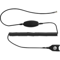 EPOS Low Sensitive Bottom Cable, ED to RJ9 - Easy Disconnect/RJ-9 Phone Cable for Headset, Phone - First End: 1 x RJ-9 Phone - Male - Second End: 1 x Easy Disconnect