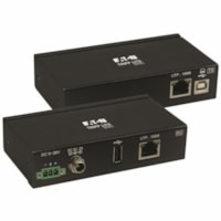 Tripp Lite by Eaton B203-101-IND-ER USB Extender - 2 x Network (RJ-45) - 2 x USB - 331.36 ft (101000 mm) Extended Range - Metal - Black