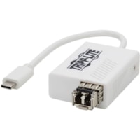 Carte Ethernet gigabit U436-SMF-1G-LC pour Ordinateur/Notebook/Tablette - 1000Base-X - SFP (mini-GBIC) - Portable - Blanc Tripp Lite by Eaton - USB 3.1 (Gen 1) Type C - 1 Port(s) - Fibre Optique - 1000Base-X - SFP (mini-GBIC) - Portable - Blanc