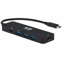 Tripp Lite by Eaton U444-06N-H3UC2 HDMI/USB/USB-C Audio/Video Data Transfer Adapter - 1 x Type C USB Male - 3 x Type A USB 3.1 (Gen 1) USB Female, 1 x HDMI HDMI 2.0 Digital Audio/Video Female, 1 x Type C USB 3.0 USB Female - 4096 x 2160 Supported - Nickel Connector - Black