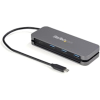 StarTech.com 4 Port USB C Hub - 3x USB-A/1xUSB-C - 5Gbps USB 3.0 Type-C Hub (3.2 Gen 1) - Bus Powered - 11.2" Cable w/ Cable Management - Bus Powered 4 Port USB-C hub - USB Type-C laptop to 3xUSB-A & 1xUSB-C - SuperSpeed 5Gbps USB 3.2/3.1 Gen 1 - 11in long host cable w/hideaway cable management - Up