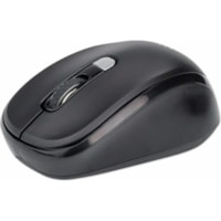 Manhattan Performance II Wireless Optical Mouse - Full-size Mouse - Optical - Wireless - Radio Frequency - 2.40 GHz - Black - USB - 1600 dpi - Scroll Wheel - 4 Button(s)