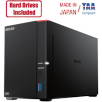 BUFFALO LinkStation 720 2-Bay 4TB Personal Cloud NAS Storage Hard Drives Included - Hexa-core (6 Core) 1.30 GHz - 2 x HDD Supported - 2 x HDD Installed - 4 TB Installed HDD Capacity - 2 GB RAM - Serial ATA/600 Controller - RAID Supported - 0, 1, JBOD RAID Levels - 2 x Total Bays - 2.5 Gigabit Ethern