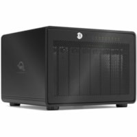 OWC ThunderBay 8 Boîtier pour disque dur SATA/600 - Thunderbolt 3 Interface hôte Bureau - Noir - Baies échangeables à chaud - 8 x Disque dure supporté - 8 x SSD supporté - 8 x Baie Complète - 8 x Baie entre 6,35 et 8,89 centimètres - Aluminium