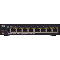 Cisco SG250-08HP 8-Port Gigabit PoE Smart Switch - 8 Ports - Manageable - Gigabit Ethernet - 1000Base-X - Refurbished - 2 Layer Supported - 61.40 W Power Consumption - Twisted Pair - PoE Ports - Rack-mountable - Lifetime Limited Warranty