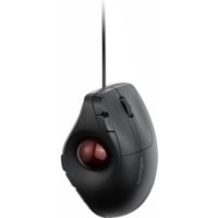 Kensington Pro Fit Ergo Vertical Wired Trackball - Cable - Red, Black - USB - 800 dpi - Trackball - 9 Button(s) - Right-handed - 1