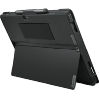 Étui de transport Lenovo Tablette - Noir Lenovo - Résistant aux coups, Résistant aux rayures, Amortiles chocs, Résistant aux chocs - Polyuréthanne thermoplastique (TPU), Polycarbonate Matériau extérieur - Sangle de main - hauteur de 8,62 po (219 mm) x largeu