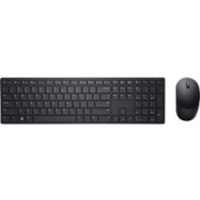 Clavier et souris Pro KM5221W - Français Dell - USB Sans fil RF - Français - Noir - USB Sans fil RF Souris - Optique - 4000 dpi - Roulettes avec frein - Noir - Symétrique - AA, AAA - Comptible avec Ordinateur de bureau pour Windows, Mac OS, Linux, ChromeOS, Android