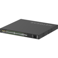 Commutateur Ethernet AV Line M4250 M4250-26G4XF-PoE+ 24 Ports Gérable Netgear - 24 Ports - Gérable - 3 Couche supportée - Modulaire - 46,80 W Consommation d'énergie - 480 W Budget PoE - Fibre Optique, Paire torsadée - PoE Ports - 1U - Montable en rack, Haut de la t