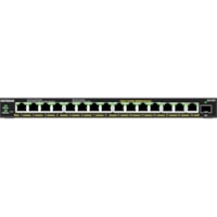 Commutateur Ethernet GS316EP 15 Ports Gérable Netgear - 15 Ports - Gérable - 3 Couche supportée - Modulaire - 1 Emplacements SFP - 180 W Budget PoE - Paire torsadée, Fibre Optique - PoE Ports - Bureau, Fixation au mur - 5 AnnéeÀ vie Garantie limitée