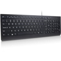 Lenovo Essential Wired Keyboard (Black) - French Canadian 058 - Cable Connectivity - USB Type A Interface - 105 Key(s) - French (Canada) - QWERTY Layout - Windows - Plunger Keyswitch - Black