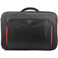 Targus Classic+ CN418GL Carrying Case for 17" to 18" Notebook - Red, Black - Polyester, Neoprene Body - Handle, Trolley Strap - 19.69" (500 mm) Height x 14.96" (380 mm) Width x 3.15" (80 mm) Depth