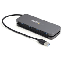 Concentrateur USB - Nouveau - USB 3.2 (Gen 1) Type A - Portable - Noir, Gris StarTech.com - Nouveau - USB 3.2 (Gen 1) Type A - Portable - 4 Port(s) USB - Support UASP - PC, ChromeOS, Mac, Linux, Android, iPadOS