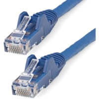 StarTech.com 6ft (1.8m) CAT6 Ethernet Cable, LSZH (Low Smoke Zero Halogen) 10 GbE Snagless 100W PoE UTP RJ45 Blue Network Patch Cord, ETL - 6ft/1.8m Blue LSZH CAT6 Ethernet Cable - 10GbE Multi Gigabit 1/2.5/5Gbps/10Gbps to 55m - 100W PoE++ - ANSI/TIA-568-2.D Category 6 - 24 AWG stranded 100% copper 