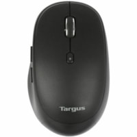 Targus Midsize Comfort Multi-Device Antimicrobial Wireless Mouse - Mid Size Mouse - Optical - Wireless - Bluetooth/Radio Frequency - 2.40 GHz - Black - 2400 dpi - Scroll Wheel - Right-handed - 1 x AA Battery Supported - 1