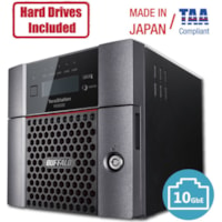 BUFFALO TeraStation WS5220 2-Bay Desktop Windows Server IoT 2019 NAS 8TB Hard Drives Included - Atom C3338 Dual-core (2 Core) 1.50 GHz - 2 x HDD Supported - 8 TB Supported HDD Capacity - 2 x HDD Installed - 4 TB Installed HDD Capacity - 8 GB RAM DDR4 SDRAM - Serial ATA/600 Controller - RAID Supporte