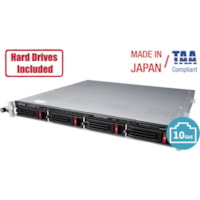 BUFFALO TeraStation WS5420 4-Bay Rackmount Windows Server IoT 2019 NAS 16TB Hard Drives Included - Atom C3338 Dual-core (2 Core) 1.50 GHz - 4 x HDD Supported - 40 TB Supported HDD Capacity - 4 x HDD Installed - 16 TB Installed HDD Capacity - 8 GB RAM DDR4 SDRAM - Serial ATA/600 Controller - RAID Sup