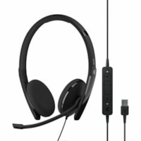 EPOS ADAPT 160T USB II - Stereo - USB - Wired - On-ear - Binaural - Ear-cup - 5.9 ft Cable - Noise Cancelling Microphone - Noise Canceling