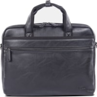 bugatti Valentino Carrying Case (Briefcase) for 15.6" (396.24 mm) - Black - Synthetic Leather Body - Handle, Shoulder Strap - 13.50" (342.90 mm) Height x 16.25" (412.75 mm) Width x 4" (101.60 mm) Depth