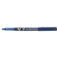 Pilot Hi-Tecpoint V7 Rollerball Pen - 0.7 mm (0.03") Pen Point - Blue Ink - Liquid - Tungsten Carbide Tip - 2 / Pack