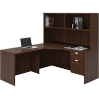 HDL Innovations Office Furniture Suite - 66" (1676.40 mm) x 66" (1676.40 mm) x 1" (25.40 mm), 0.1" (2 mm) x 30" (762 mm) Edge - File, Box Drawer(s) - Finish: Evening Zen