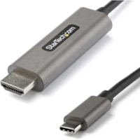 StarTech.com 6ft (2m) USB C to HDMI Cable 4K 60Hz with HDR10, Ultra HD USB Type-C to HDMI 2.0b Video Adapter Cable, DP 1.4 Alt Mode HBR3 - 6.6ft/2m USB C (DisplayPort 1.4 Alt Mode HBR3) to HDMI 2.0b video adapter cable - 4K 60Hz w/ HDR10/7.1 Audio/HDCP 2.2/1.4; 1080p - USB-C to HDMI cable tested w/ 