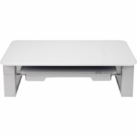 Élévateur d'écran Hauteur réglable Quartet - 100 lb (45359,24 g) Capacité de charge - 5 po (127 mm) Hauteur x 10 po (254 mm) Largeur - Bureau - Blanc