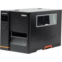 Brother TJ-4520TN Industrial Direct Thermal/Thermal Transfer Printer - Monochrome - Label Print - USB - Serial - Black - Display Screen - 37.50 ft (11430 mm) Print Length x 4.09" Print Width - 12 in/s (304.80 mm/s) Mono - 300 dpi - 4.49" (114 mm) Label Width