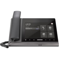 Téléphone IP Flex UC-P8-T-HS - Avec fil/Sans fil - Avec fil/Sans fil - Bluetooth, Wi-Fi - Bureau - Gris, Noir Crestron - VoIP - IEEE 802.11a/b/g/n/ac - 2 x Réseasu (RJ-45) - PoE Ports