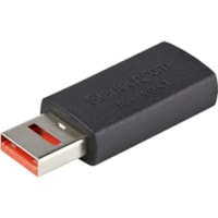 StarTech.com Secure Charging USB Data Blocker Adapter, Male/Female USB-A Data Blocking Charge/Power-Only Charging Adapter for Phone/Tablet - USB-A data blocking charging only adapter prevents data theft/spyware/malware - Power-Only No Data Pins - Male/Female Physical Data Blocker Charger Protector -