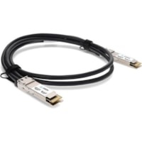 Câble réseau 8.2 pi Twinaxial Axiom - 8.2 pi Twinaxial Câble réseau pour Commutateur, Routeur, Périphérique réseau - 400 Gbit/s - Noir