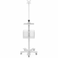 CTA Digital Medical Floor Stand with VESA Plate - 21 lb (9525.44 g) Load Capacity - 53.90" (1369.06 mm) Height x 18.40" (467.36 mm) Width x 18.70" (474.98 mm) Depth - Floor - Metal