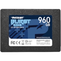 Disque SSD Burst Elite 960 Go - 2.5" Interne - SATA (SATA/600) Patriot Memory - Ordinateur de bureau, Notebook Appareil compatible - 800 To TBW - 450 Mo/s Taux de transfer maximale en lecture - 3 Année Garantie