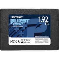 Disque SSD Burst Elite 1,92 To - 2.5" Interne - SATA (SATA/600) Patriot Memory - Ordinateur de bureau, Notebook Appareil compatible - 1600 To TBW - 450 Mo/s Taux de transfer maximale en lecture - 3 Année Garantie