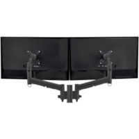 Atdec Desk Mount for Monitor, LCD Display, Flat Panel Display - Black - Height Adjustable - 2 Display(s) Supported - 32" (812.80 mm) Screen Support - 40 lb (18143.69 g) Load Capacity - 75 x 75, 100 x 100 - Aluminum