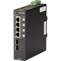 Commutateur Ethernet 4 Ports - Gigabit Ethernet - 10/100/1000Base-T, 1000Base-X Black Box - 4 Ports - Gigabit Ethernet - 10/100/1000Base-T, 1000Base-X - 2 Couche supportée - Modulaire - 2 Emplacements SFP - Fibre Optique, Paire torsadée - PoE Ports - Montage sur rail DIN - 2 Ann&eacute